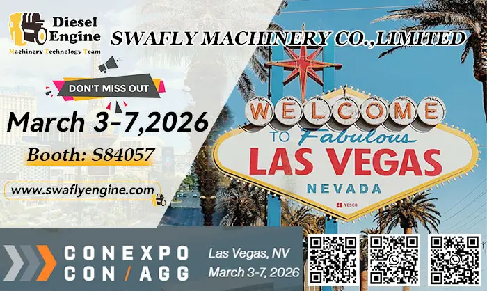 Vabilo na SWAFLY MACHINERY na CONEXPO-CON/AGG 2026 (Las Vegas)